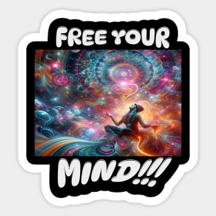 free your mind Sticker